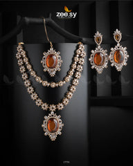 Treasure Necklace Golden Champagne - Zeesy Jewellery