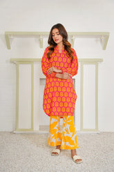 Qurb Stitched 2 Piece Summer Collection'2025-Tropical Tribe