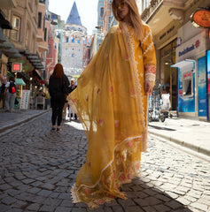 Huma Gul Unstitched 3 Piece Luxury Emb Lawn Collection'2025-Ezra HG-04