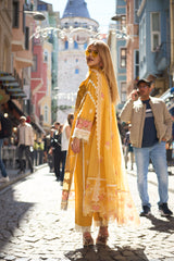 Huma Gul Unstitched 3 Piece Luxury Emb Lawn Collection'2025-Ezra HG-04