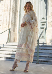 Huma Gul Unstitched 3 Piece Luxury Emb Lawn Collection'2025-Ivy HG-03