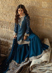 Aura By Haniumaimaz Stitched 3 Piece Formals Vol-01 Suit-USHNA