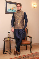 Real Image Mens Waist Coat Collection'2025-OW - 007 Grey Brown