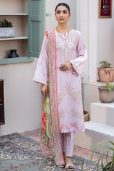 Adan's Libas Lawn By Zia Unstitched 3 Piece Emb Lawn Suit-D-10