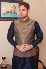 Real Image Mens Waist Coat Collection'2025-OW - 007 Grey Brown