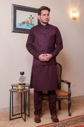 Real Image Mens Waist Coat Collection'2025-OW - 038A Burgundy