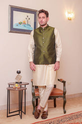 Real Image Mens Waist Coat Collection'2025-OW - 040 Green