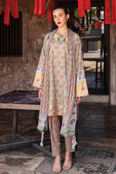 Taneez by Roheenaz Unstitched 3 Piece Block Printed Lawn Suit-RNB-09-B-Laleh