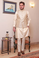 Real Image Mens Waist Coat Collection'2025-OW - 049 Gold