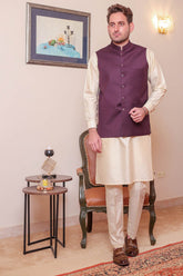 Real Image Mens Waist Coat Collection'2025-OW - 038 Magenta