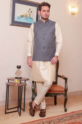 Real Image Mens Waist Coat Collection'2025-OW - 030 Lht Grey