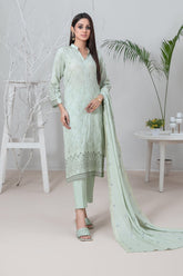 Banah By Tawakkal Unstitched 3 Piece Emb Lawn Suit-D-9122