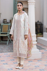 Adan's Libas Lawn By Zia Unstitched 3 Piece Emb Lawn Suit-D-07