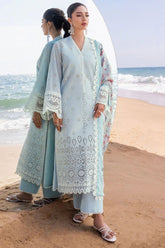 Zainab Chottani Unstitched 3 Piece Luxury Chikankari Suit-02-B-Nora