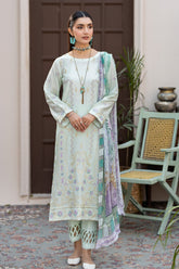 Adan's Libas Lawn By Zia Unstitched 3 Piece Emb Lawn Suit-D-06