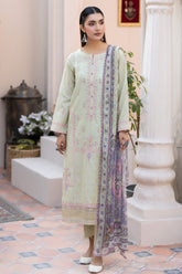 Adan's Libas Lawn By Zia Unstitched 3 Piece Emb Lawn Suit-D-04