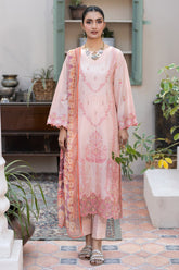 Adan's Libas Lawn By Zia Unstitched 3 Piece Emb Lawn Suit-D-03