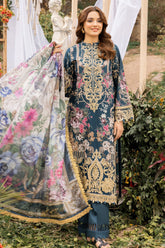 Adan's Print By Nafia Atta Unstitched 3 Piece Digital Printed Lawn Suit-D-01