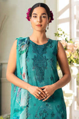 Amal By Motifz Unstitched 3 Piece Emb Lawn Eid Suit-5432-Mari Gold