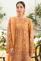 Amal By Motifz Unstitched 3 Piece Emb Lawn Eid Suit-5431-Bluebill