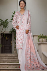 Bin Saeed Stitched 3 Piece Printed Cotton Vol-03 Collection'2025-WC-2421-White