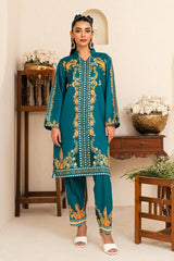 Amal Stitched 2 Piece Summer Cambric Collection-Meadow