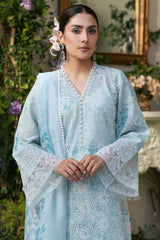 Amal By Motifz Unstitched 3 Piece Emb Lawn Eid Suit-5425-Lavender
