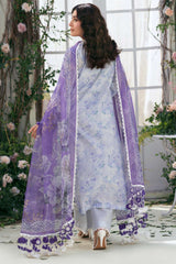 Amal By Motifz Unstitched 3 Piece Emb Lawn Eid Suit-5424-Tulip