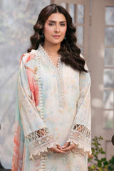 Amal By Motifz Unstitched 3 Piece Emb Lawn Eid Suit-5423-Daisy