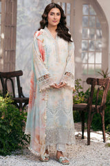 Amal By Motifz Unstitched 3 Piece Emb Lawn Eid Suit-5423-Daisy