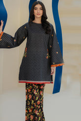 Zellbury Unstitched 2 Piece Digital Printed & Embroidered Cambric Suit-WU-018