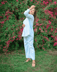 Urban Cut 2 Piece Cotton Satin Printed Co-Ord Set