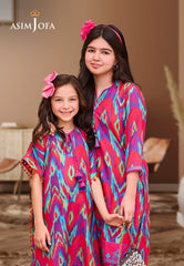 Asim Jofa Kids Pret Ajglp-07 Printed Arabic Lawn 2 Pcs