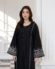 Flutterby Stitched 2 Piece Cotton Satin Winter Collection'2025-Sarah - bk