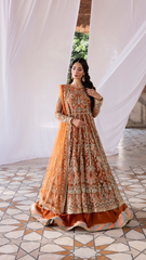 Ember Festive By Aylin Unstitched 3 Piece Formals Collection'2025-Saffron