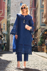 Huma Gul Unstitched 3 Piece Luxury Emb Lawn Collection'2025-Keya HG-01