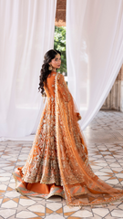 Ember Festive By Aylin Unstitched 3 Piece Formals Collection'2025-Saffron