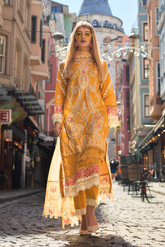 Huma Gul Unstitched 3 Piece Luxury Emb Lawn Collection'2025-Ezra HG-04
