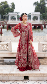 Ember Festive By Aylin Unstitched 3 Piece Formals Collection'2025-Scarlet