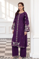 Flutterby Stitched 2 Piece Cotton Satin Winter Collection'2025-Nora - pr