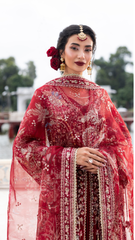 Ember Festive By Aylin Unstitched 3 Piece Formals Collection'2025-Scarlet