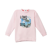 Little Bundles Stitched Kids Suit-Blush Sweat Shirt