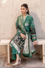 Nana Ka Ghar by Meerak Stitched 3 Piece Summer Suit-MAHPARA