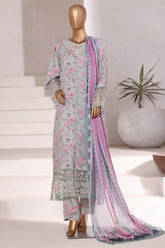 Sada Bahar Stitched 3 Piece Festive Emb Viscose Suit-VCK-550-Pista