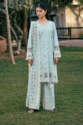 Vintage Flora By Manara Unstitched 3 Piece Summer Suit-VF-07-Serene