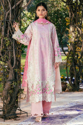 Vintage Flora By Manara Unstitched 3 Piece Summer Suit-VF-09-Rozinay