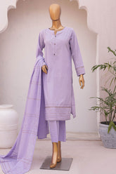 Valencia By HZ Unstitched 3 Piece Jacquard Lawn Collection'2024-VJ-03