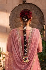 Back view showcasing Aylin Victoria formal dress with graceful fall