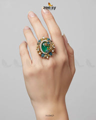 Vintage Uncut Stone Turkish Ring - Zeesy Jewellery