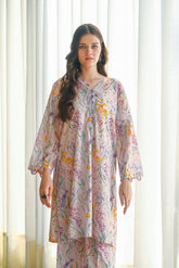 Sprinkles Stitched 2 Piece Summer Luxury Lawn Women Collection'2025-Violet - 2-Piece Luxury Lawn Set